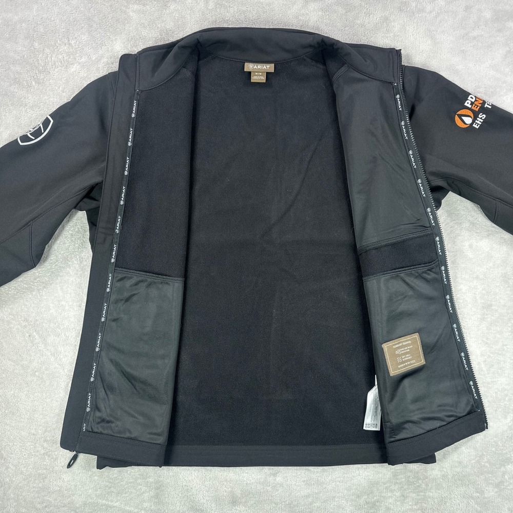 Ariat Softshell Jacket Mens Medium Black Wind Wat… - image 3